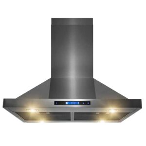 DW307S(B), Wall Mount Hood Fan, Wall Mounted Range Hood, Stainless Steel, Durable Durahome Range Hood, Fume Hood, Kitchen Ventilation, Kitchen Ventilator